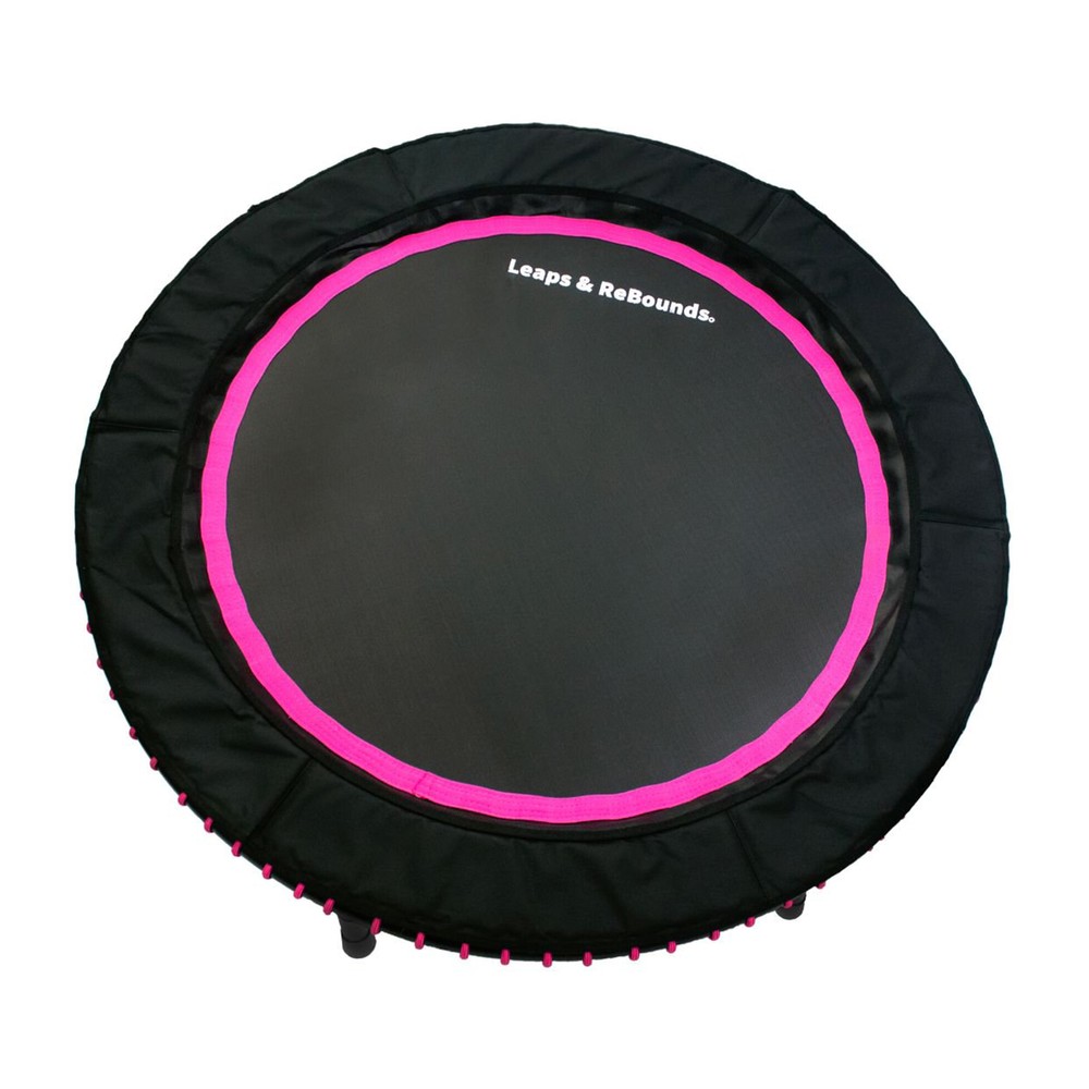 48″ Mini Fitness Trampoline & Rebounder Gym Equipment, Pink (Open Box)