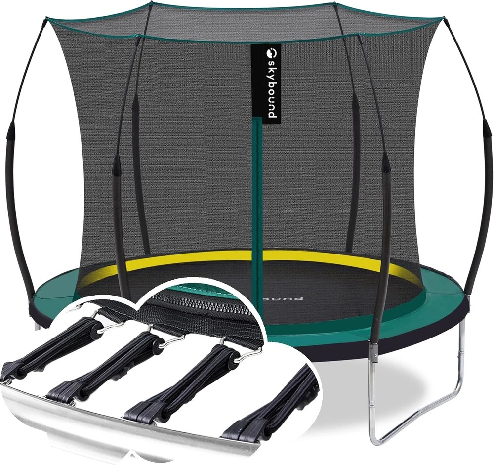 Trampoline 8 FT Springfree Bungee Cords Enclosure Kids Adults SkyBound Small