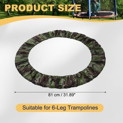 Trampolines Spring Cover 6 Holes Trampolines Replacement Cover 32″ & Camouflage