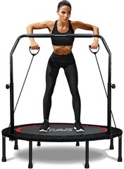 Kids Adult Mini Trampoline 40/48 Inch Adjustable Handle