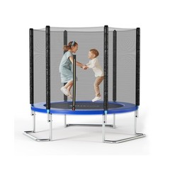 SkyBound 6FT 12FT 14FT Outdoor Trampoline with Net Enclosure – Recreational B…