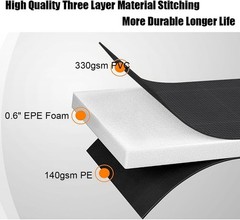 Universal Trampoline Repalcement Safety Pad, 10ft Waterproof Round Cover