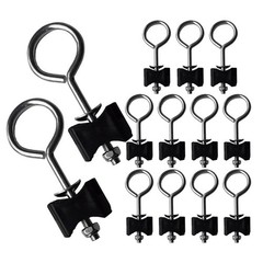 12Pcs Trampoline Hardware Kit with Black Metal Screws for Stability and Repair