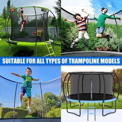 Curved Trampoline Poles Replacement, 1 Lower & 1 Upper Safety Trampoline Pole…