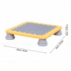 Yellow Mini Trampoline For Kids Sensory Trampoline Bouncing Board With Non LHEV
