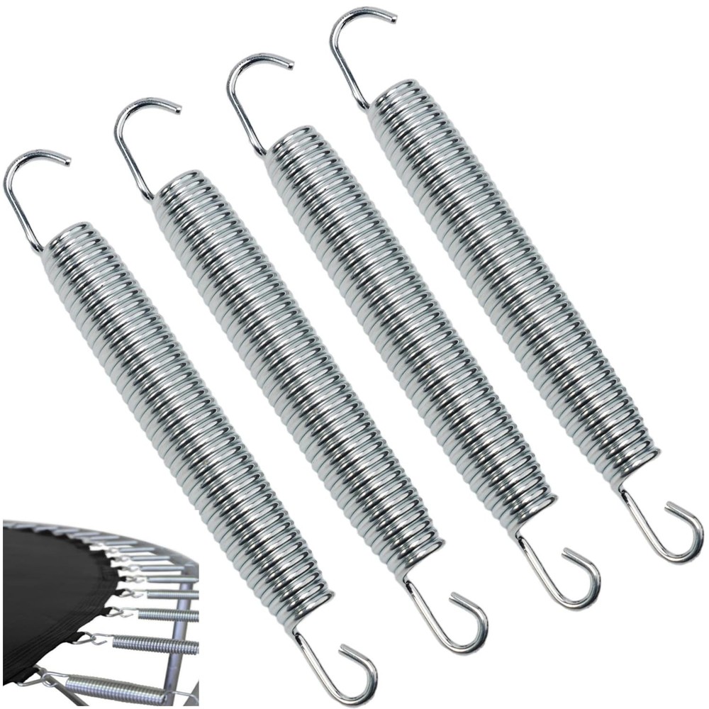 4 Pack Outdoor Trampoline Springs Replacement 6.5 Inch Heavy Duty Stainless S…