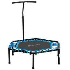 48″ Foldable Adjustable Trampoline Bungee Exercise Cardio Fitness Jumper, Blue