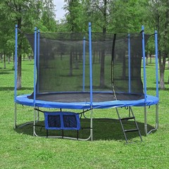12′ FT Round Trampoline Safety Pad Replacement EPE Foam Blue Spring Frame Cover