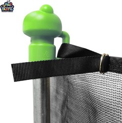 Weather-Resistant 14ft Trampoline Net Replacement – Includes 6 Pole Caps & Cords