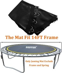 14ft Trampoline Jumping Mat – 80 V-Rings, Durable Polypropylene, Safety Pad