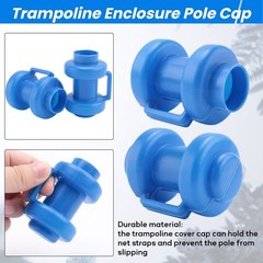 12 Pcs Trampoline Caps 25 mm,Trampoline End Caps for Attaching the Safety8638