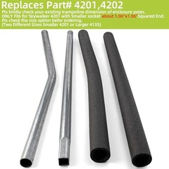 Trampoline Poles Replacement for For Skywalker 4201&4202-2xUpper+2xLower Tubes