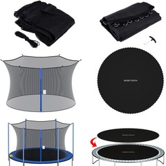 Trampoline Safety Net Enclosure Jumping Mat For 12FT 14FT 15FT Frame 4/6/8 Poles