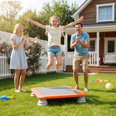 Kids Toddler Mini Trampoline with Non-slip Base for 3-12 Boys & Girls