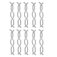 20 Pcs Trampoline Metal Connector Replacement Springs Heavy Duty