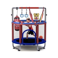 Trampoline for Kids 55inch Toddler Mini Small Trampoline Outdoor Indoor Baske…