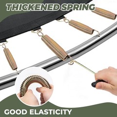 Trampoline Springs 3.5″ to 8.5″ Galvanized Steel Heavy Duty High Tensile Univ…
