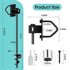 Heavy-Duty Screw-In Ground Anchors for Trampolines and Outdoor Structures
