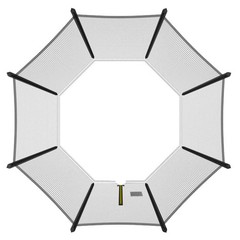 6/8/10/12Feet Trampoline Replacement Net Fence Enclosure Anti-fall Safety Mesh N