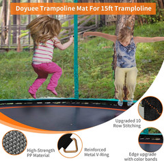 Trampoline Mat Replacement-Fits 15Ft Trampline Frame with 96/108 Rings for Choos