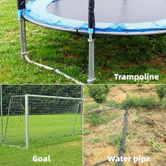 10 Inch Heavy Duty Trampoline Stakes, 16 Pack U Shaped Solid Steel Ground Anc…