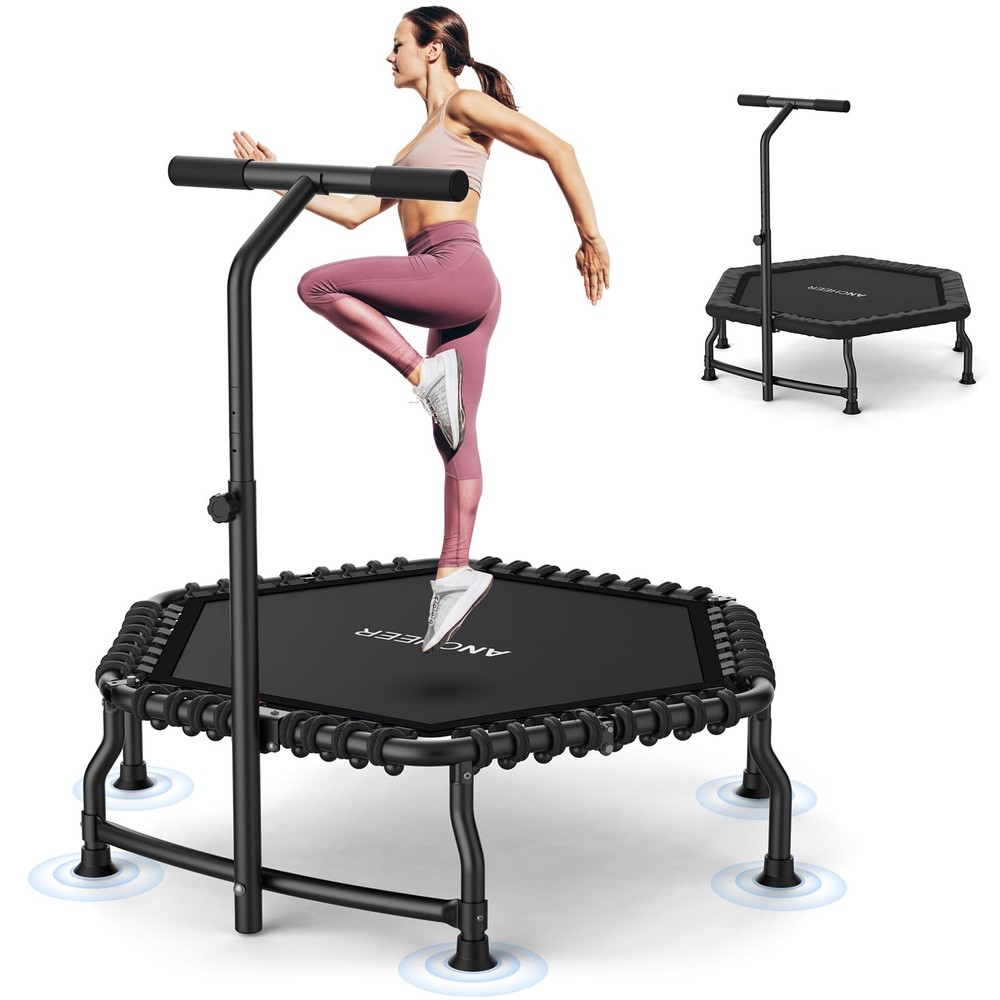 ANCHEER 50 Inch Rebounder Trampoline for Adults 550LBS