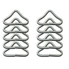 12PCS Trampoline Triangle Buckle Bounce Trampoline Net Fabric Mat Iron Hook B…