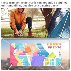 6 Pieces Trampoline Net Connection Rope Trampoline Strings for Net Long Safety