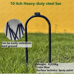 Ground Stakes Steel Rebar Stakes Tents Nails Heavy Duty Garden Stake Ground A…