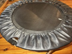 Cellerciser® Tri-fold Rebounder David Hall W/Rolling Case Portable Trampoline