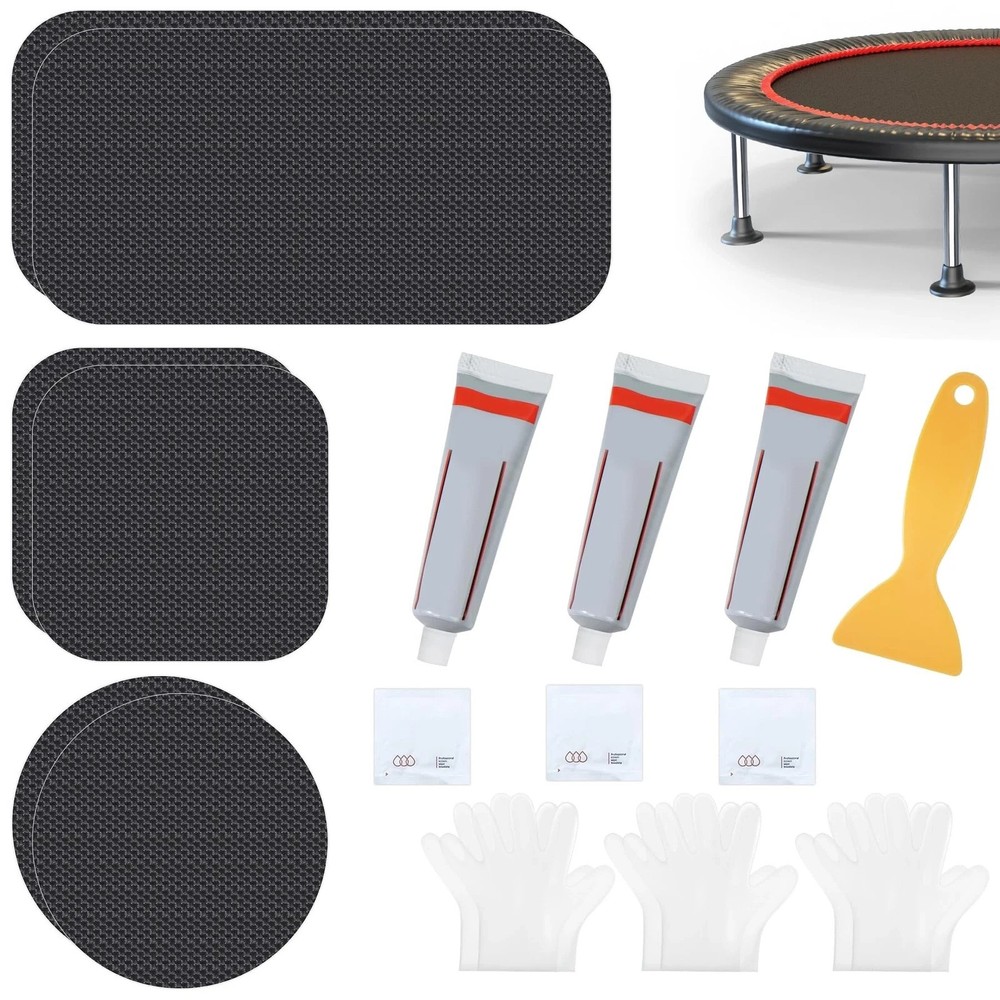 Trampoline Patch Repair Kit – 3 Sizes Patches for Trampoline Mat Te… Fast Ship