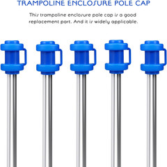 Replacement Trampoline Parts 16pcs Trampoline End Caps Trampoline Poles Replacem