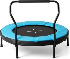 Rebounder Trampoline Adult 40″ Mini Fitness Trampoline W/ Detachable Handle