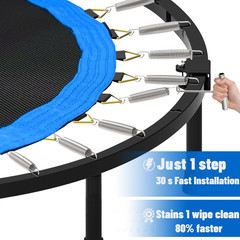 Trampoline Springs Heavy Duty Stainless Steel Replacement,16-Pack with T-Hook an