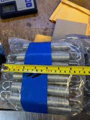 65 Trampoline Springs new 6.75″ total & 5″ coils silver gate Mini Tramp bounce
