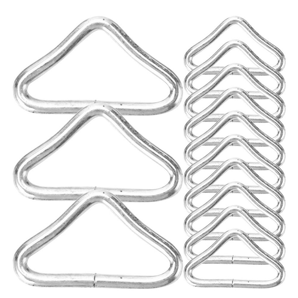 72 Pcs Trampoline Safety Buckles Metal Connection Steel Triangle Clip
