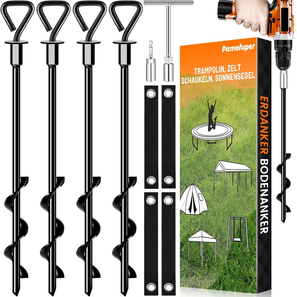 Ground Anchor Trampoline Ground Anchor Trampoline Anchor Trampoline Stakes Strong Wind Wi…
