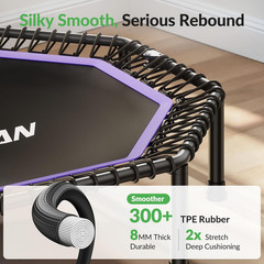 BT3 51″ Octagonal Rebounder Trampoline for Adults – 450LBS Max Load Fitness Fun