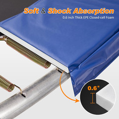 Trampoline Pad Replacement 16 15 14 13 12 10 8 Foot, Waterproof Safety Spring Co