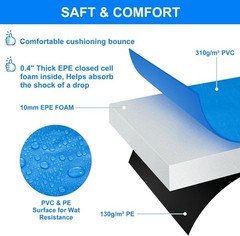 8FT Trampoline Spring Cover 0.6” Thick Universal Water-Resistant Trampoline Pad