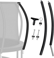 Trampoline Curved Pole Replacement Universal 10-16ft Frame with T Connector