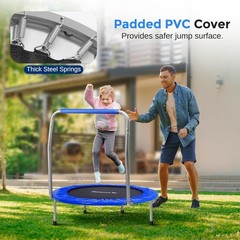 Serenelife 36″ Foldable Mini Trampoline for Kids – Compact Fitness Rebounder