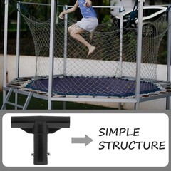 Trampoline Pole Cover: Replacement Enclosure T-Shaped Connector for Structural