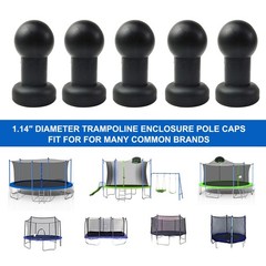 1 Diameter Trampoline Enclosure Pole Caps for Net Hook, Only Fit in 25mm1 inc…