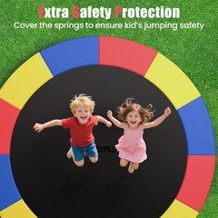 15FT Trampoline Spring Cover Universal Trampoline Replacement Pad w/Split Design