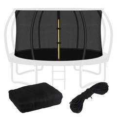 Top Ring Trampoline Enclosure Net Replacement-for 10ft 8 Curved Poles Top Ring S