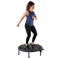 Portable Folding Trampoline with Smart Workout App – Home Gym Rebounder for Card