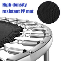 Costway 50″ Trampoline for 2 People Foldable Rebouncer w/Adjustable Handrail