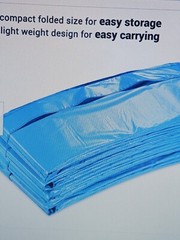 13 foot trampoline safety pad Replacement Cover Blue UV resistant