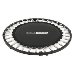 HolaHatha 40 Inch Foldable Mini Trampoline Fitness Rebounder w/Adjustable Handle